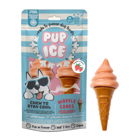 HELADOS snack PUP ICE Cucurucho de FRESA 2 x 110g