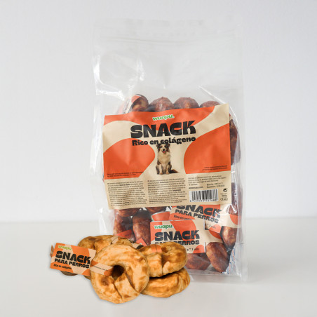 Wuapu 15 Snack Donut Pollo con Colágeno 70g