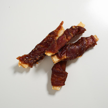 SNACK PARA PERRO EN STICK DE BACALAO CON PATO DESECADO WUAPU