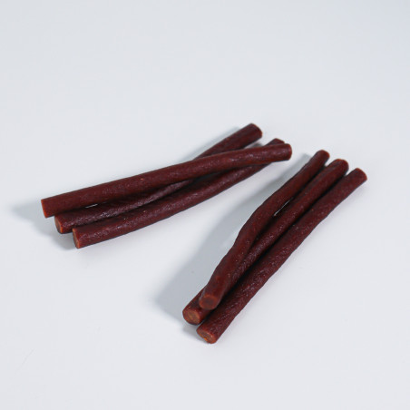 SNACK PARA PERRO EN BARRITAS SEMIHÚMEDAS DE PATO 12 paq x (100gr) WUAPU