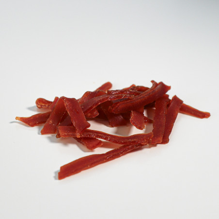 SNACK NATURAL PARA PERRO MINI TIRAS DE CORDERO 12 paq x (100gr) WUAPU