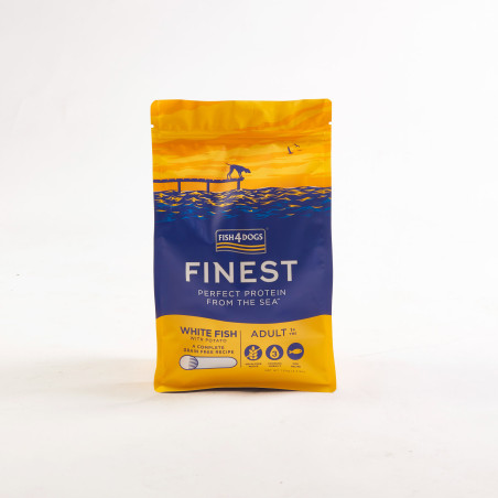 Fish4Dogs Pienso para perro adulto sin cereales – Pescado blanco y patata
