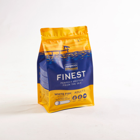 Fish4Dogs Pienso para perro adulto sin cereales – Pescado blanco y patata