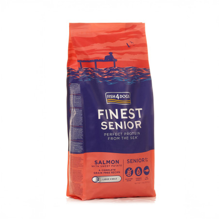 Fish4Dogs Pienso para perro senior sin cereales – Salmón y boniato