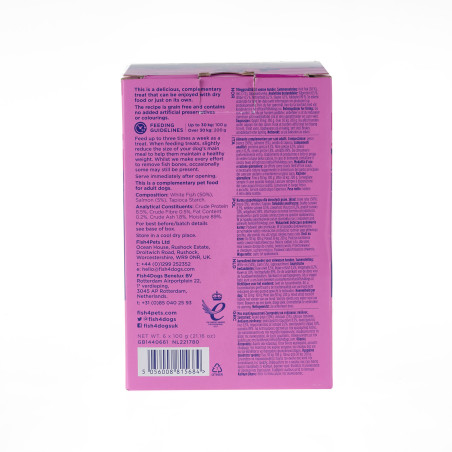 Fish4Dogs Mousse para perro sin cereales – Pescado blanco y salmón 100 g (pack de 6)