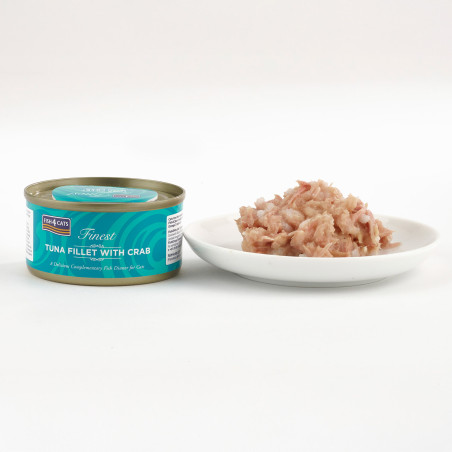 Fish4Cats Filete para gato – Atún con cangrejo 70 g (pack de 10)