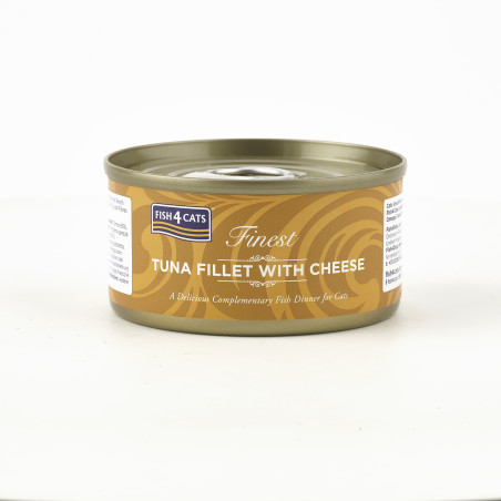Fish4Cats Filete para gato – Atún con queso 70 g (pack de 10)