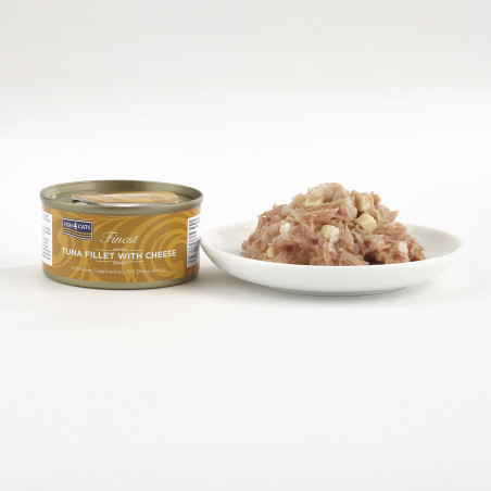 Fish4Cats Filete para gato – Atún con queso 70 g (pack de 10)
