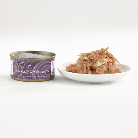 Fish4Cats Filete para gato – Atún con anchoas 70 g (pack de 10)