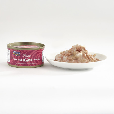 Fish4Cats Filete para gato – Atún con salmón 70 g (pack de 10)