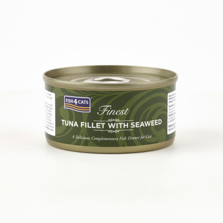 Fish4Cats Filete para gato – Atún con algas 70 g (pack de 10)