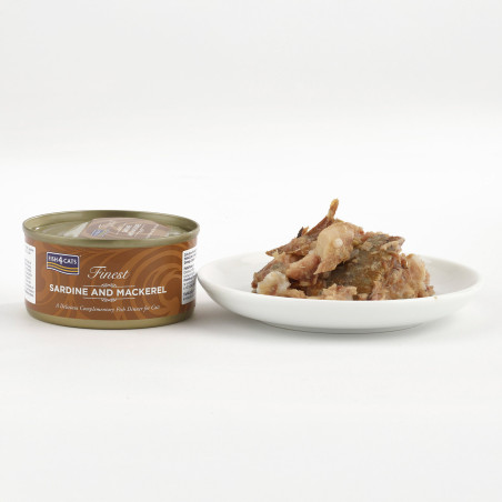 Fish4Cats Filete para gato – Sardina con caballa 70 g (pack de 10)