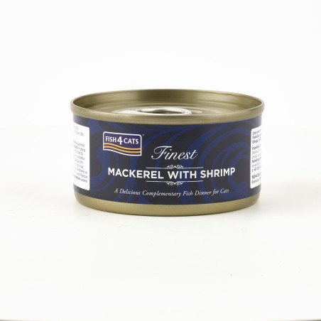Fish4Cats Filete para gato – Caballa con camarón 70 g (pack de 10)