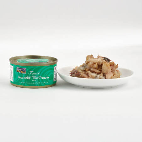 Fish4Cats Filete para gato – Caballa con calamar 70 g (pack de 10)