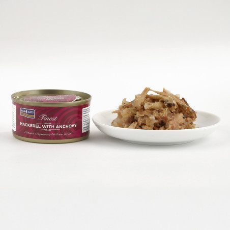 Fish4Cats Filete para gato – Caballa con anchoas 70 g (pack de 10)