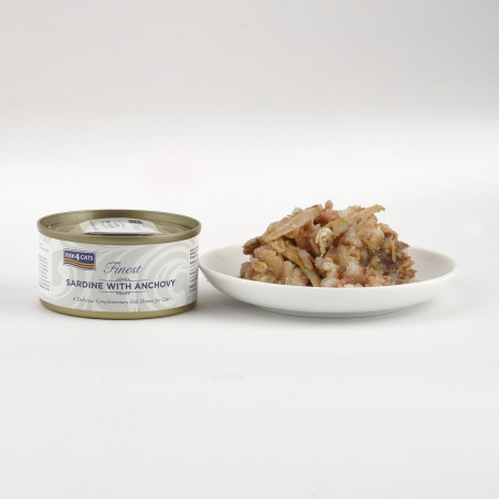 Fish4Cats Filete para gato – Sardina con anchoas 70 g (pack de 10)