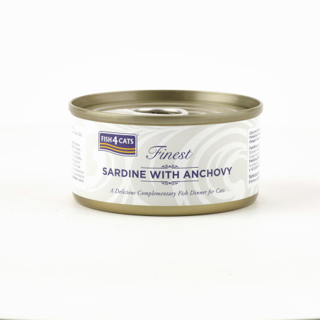 Fish4Cats Filete para gato – Sardina con anchoas 70 g (pack de 10)