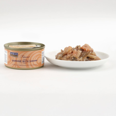 Fish4Cats Filete para gato – Sardina con camarón 70 g (pack de 10)