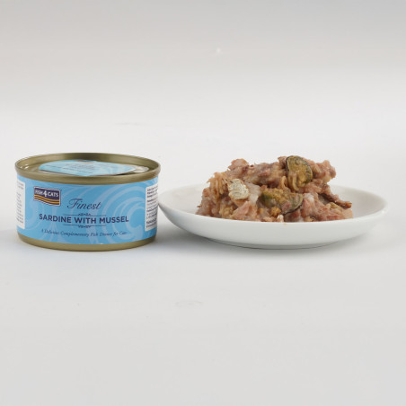 Fish4Cats Filete para gato – Sardina con mejillón 70 g (pack de 10)