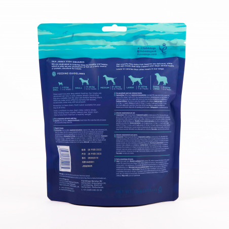 Fish4Dogs Snack dental natural – Sea Jerky Fish Squares