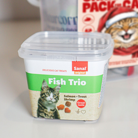 Christmas Pack para gato de Wuapu con snacks, juguetes y alimento húmedo